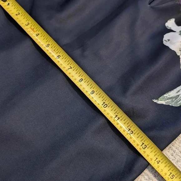 NY&Co Navy/Purple floral print A line casual/party Dress size XS - Picture 5 of 7